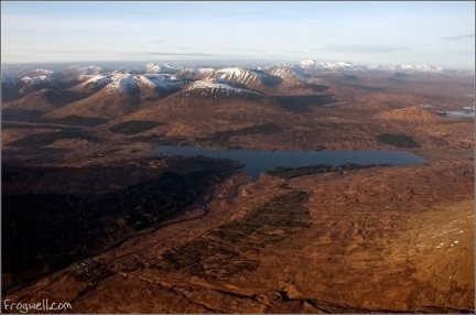 Loch Tulla and Black Mount from above
